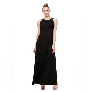SLNY Black Formal Maxi Dress